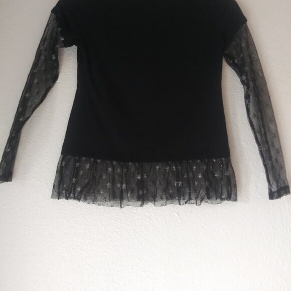 Arizona Jeans Company girl's size M 10/12 black and red top - Picture 5 of 16